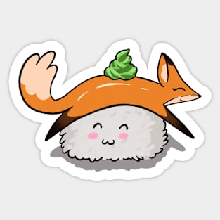 Sushi fox Sticker